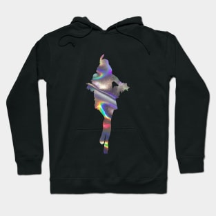 1920s holographic print flapper retro vintage Hoodie